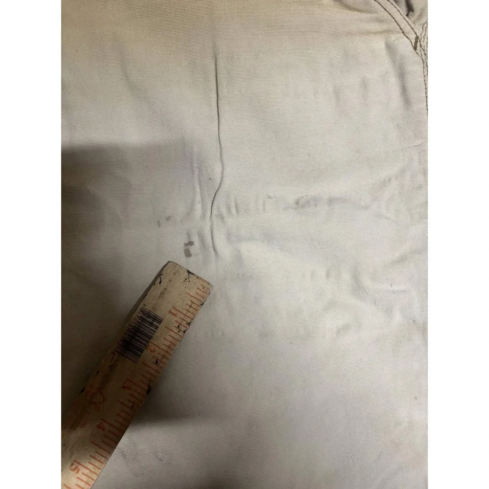 Carhartt Mens 42 Carpenter Work Shorts Beige Cotton Canvas Relaxed Fit 102514
